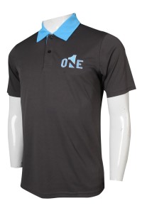P1216 sample custom-made Polo shirt contrast lapel Logo Polo shirt supplier